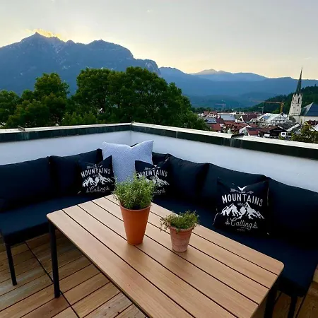 Dachterrasse Panorama-glueck Ii アパート ガルミッシュ・パルテンキルヒェン