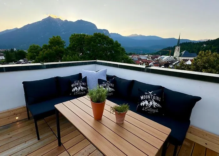 Dachterrasse Panorama-glueck Ii アパート ガルミッシュ・パルテンキルヒェン